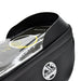 Close-up of the Six Peaks Cycling Phone Holder in black, featuring a textured finish, transparent top pocket displaying a smartphone, and the white Six Peaks logo on the side.