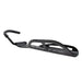 The Six Peaks Cycling Wall-Mounted Bike Hanger by Six Peaks features a black metal design with a curved hook and cut-out plate, offering secure bike storage on any wall.