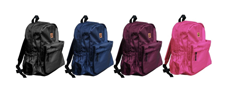 The Six Peaks Icon 30 Liter Backpack by Six Peaks is shown in black on a white background. It features a front zip pocket, side pouches, and a laptop sleeve, making it ideal for everyday use.