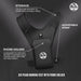 The Six Peaks Running Vest with Phone Holder features reflective details, labeled shoulder pockets, an adjustable strap, and a front phone holder. The Six Peaks logo is on the vest and in the top right corner.