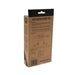 A cardboard box displays the back packaging for the Six Peaks LED Lighted Beanie Hat by Six Peaks, showcasing features, an interface diagram, specifications, and usage icons in black text with simple line illustrations.