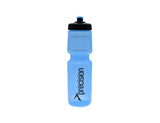 Light blue Precision Water Bottle 750ml with a black pull-top lid and a black logo on the side.