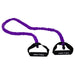 The Urban Fitness Safety Resistance Tube in Purple - Light features latex-free, fabric-covered tubing and two black handles, making it ideal for strength training and exercise.