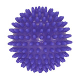 The Urban Fitness Soft Spikey Massage Ball by Urban Fitness is a round, purple ball with soft, conical spikes for back pain relief and improved circulation, shown on a white background.