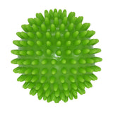 The Urban Fitness Soft Spikey Massage Ball by Urban Fitness, shown from above on a white background, features evenly distributed soft rubber spikes and is ideal for easing back pain and improving circulation.