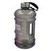 The Urban Fitness Quench Water Bottle in Shadow holds 2.2L, has a black cap and handle, BPA-free material, side grip for easy gym hydration, and partially visible Urban Fitness branding on the side.