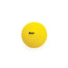 A yellow dimpled Victor Sports Batting Mate Machine Ball with "Victor" in black text, from Victor Sports, is displayed on a plain white background.