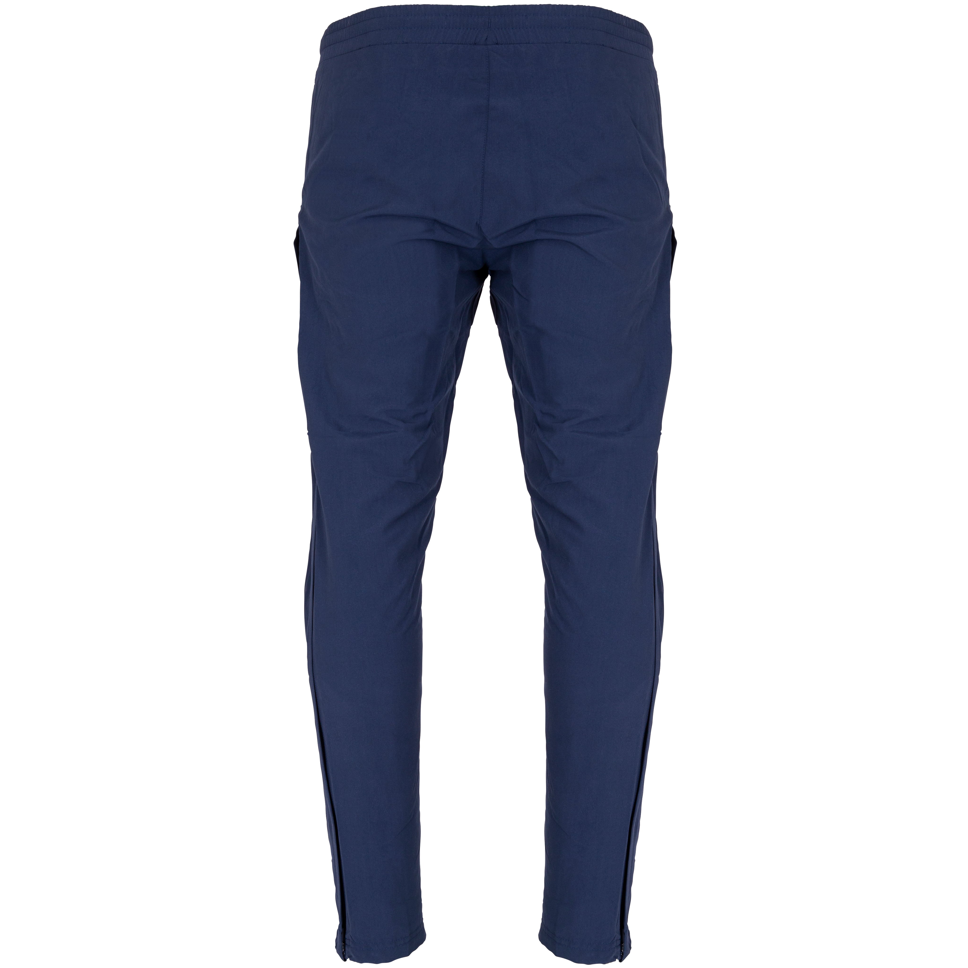 The Gilbert Kings School Womens Synergie V3 Trouser features navy blue performance fabric, an elastic waistband, and a tapered leg—ideal for athletic wear and as official Kings School women’s trousers.