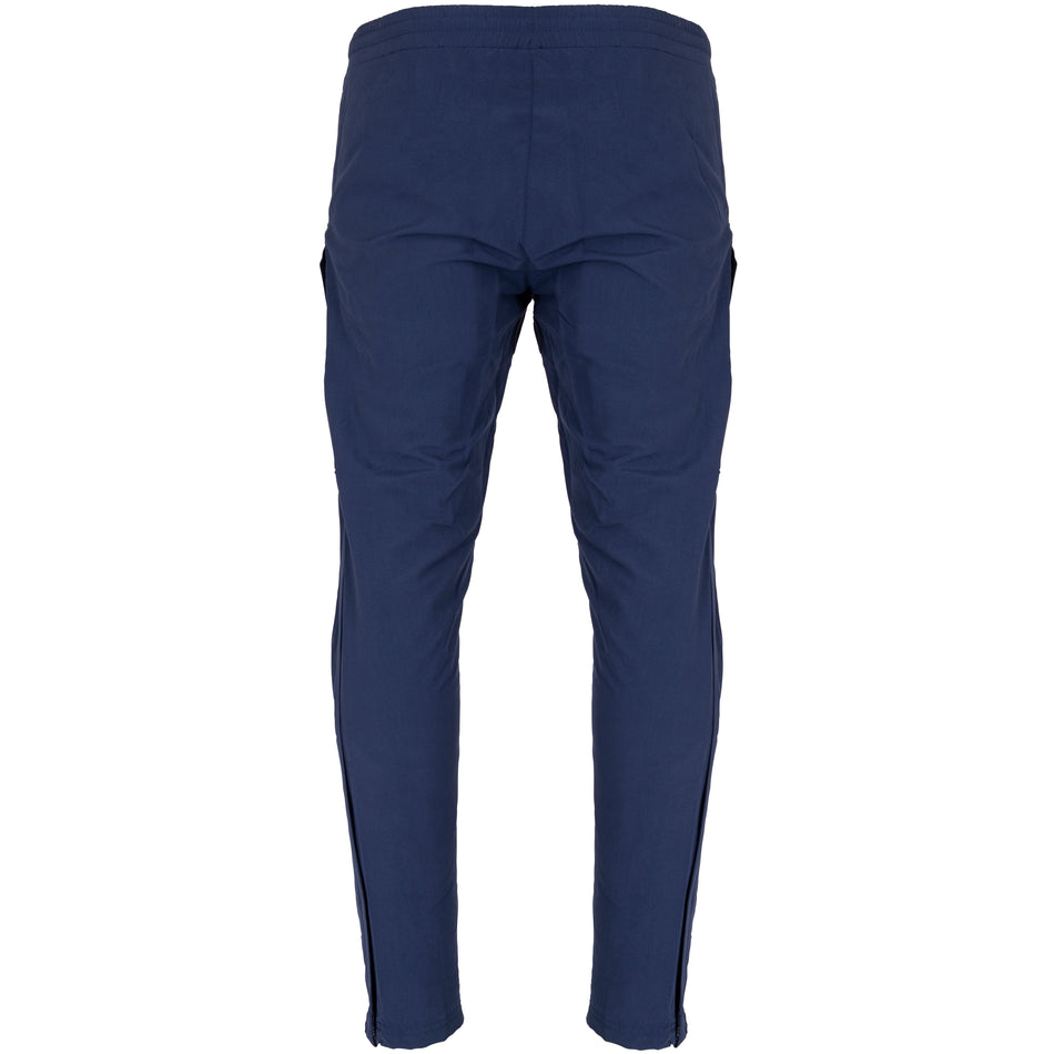 The Gilbert Kings School Womens Synergie V3 Trouser features navy blue performance fabric, an elastic waistband, and a tapered leg—ideal for athletic wear and as official Kings School women’s trousers.