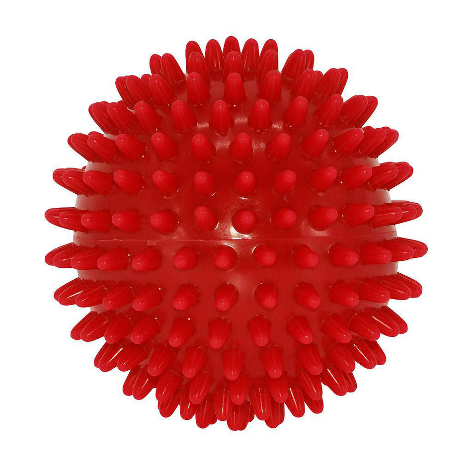 The Urban Fitness Soft Spikey Massage Ball by Urban Fitness features evenly distributed, rounded spikes to relieve back pain and improve circulation. Shown against a white background.