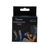 Precision Kinesiology Tape 50mm x 5m in Black, retail box front view