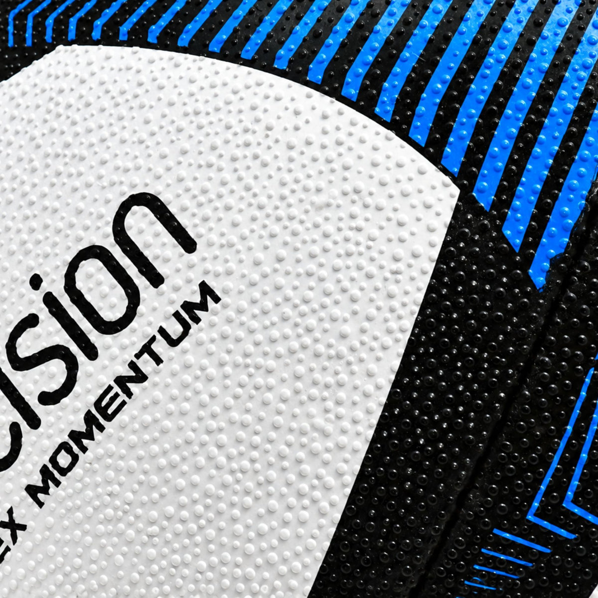 Close-up of the textured white grip surface and Precision lettering on the Reflex Trainer Ball