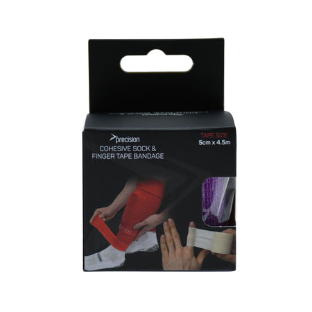 Precision Cohesive Sock & Finger Tape Bandage in Purple, retail box front view