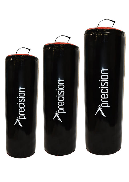 Precision Tackle Bag range of three black bags with red tops and white Precision logos