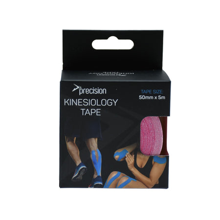 Precision Kinesiology Tape 50mm x 5m in Pink, retail box front view