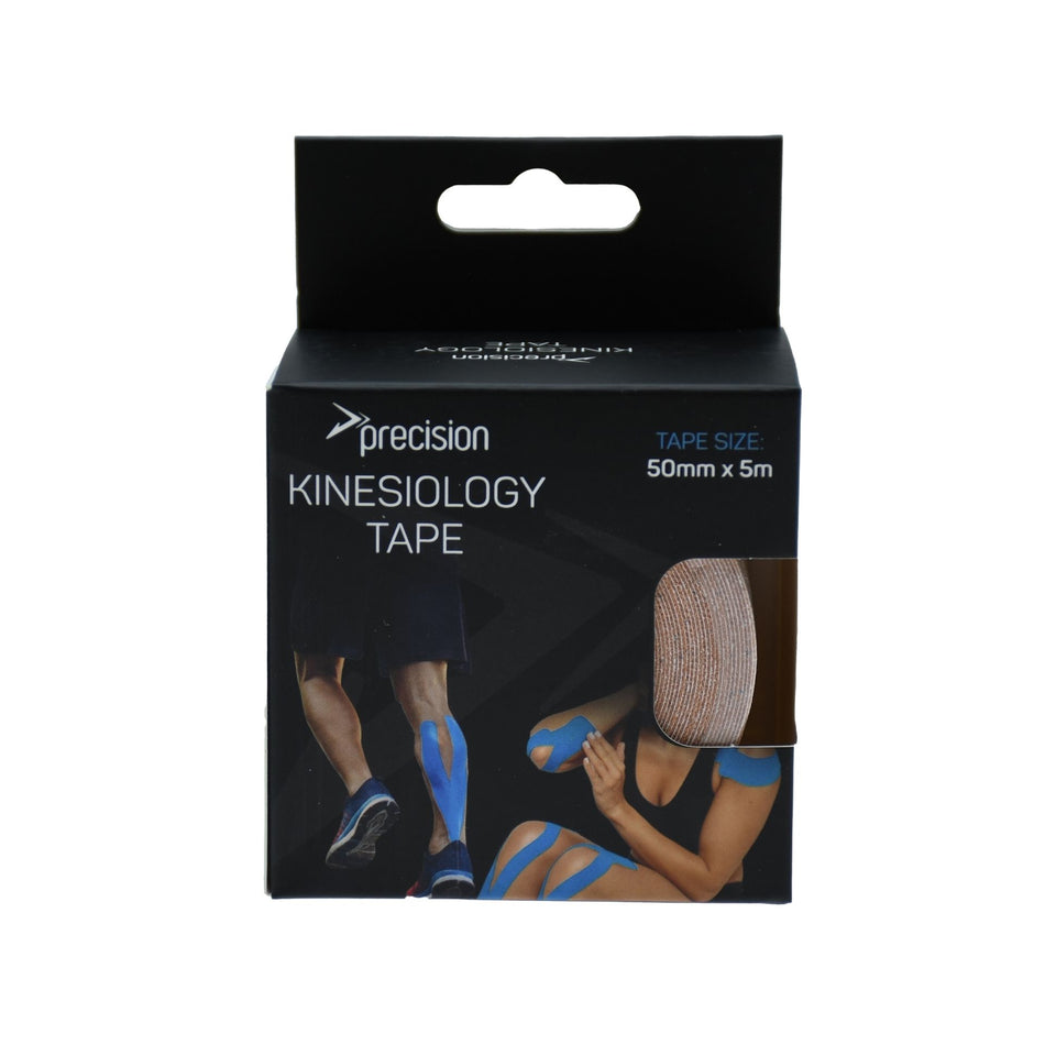 Precision Kinesiology Tape 50mm x 5m in Beige, retail box front view