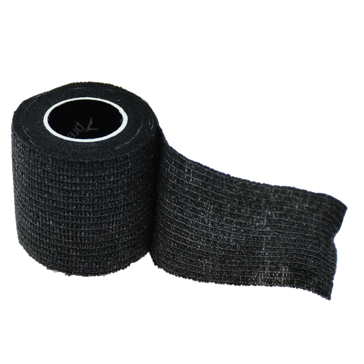 Precision Cohesive Sock & Finger Tape in Black, unrolled 5cm cohesive bandage