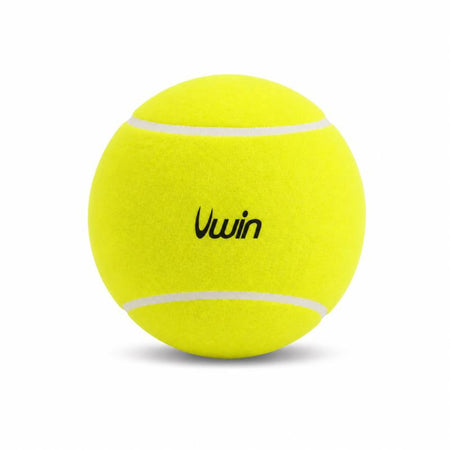 Uwin Giant Tennis Ball, a 20cm yellow felt-style ball with the Uwin logo