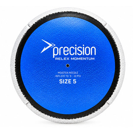 Base of the Reflex Rugby Trainer Ball showing the blue end panel with the size 5 marking