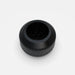 The nub - Black by nub Sports is a black, round, ridged socket tool with a hexagonal interior—perfect for cricket bat handle attachments or grip upgrades—shown from above on a plain white background.