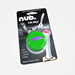 The nub Sports "nub - Green Thunder" cricket accessory features a green silicone bat grip. The packaging shows a black-and-white batter image, a bat handle, and highlights grip, control, comfort, and power.