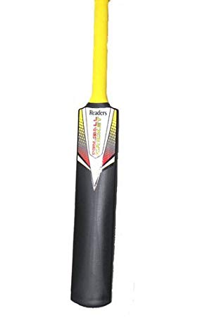 The Readers Wind Ball Bat - Medium features a yellow handle, black blade, and the Readers logo above a colorful graphic on the front.