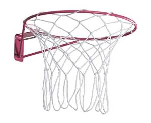 The Gilbert Netball Post Replacement Net is ideal for upgrading your netball post, fitting perfectly on a red metal rim and backboard, and compatible with Gilbert Netballs.