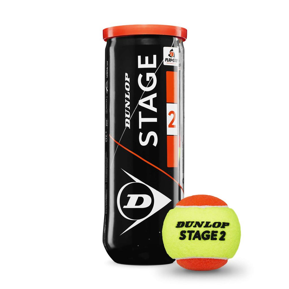 Dunlop Stage 2 Tennis Balls - Tube of Three