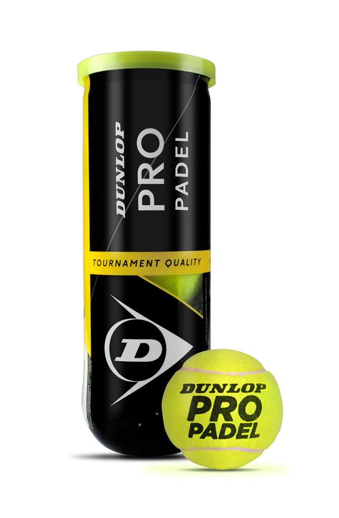 Dunlop Pro Padel Balls - 3 Ball Tube