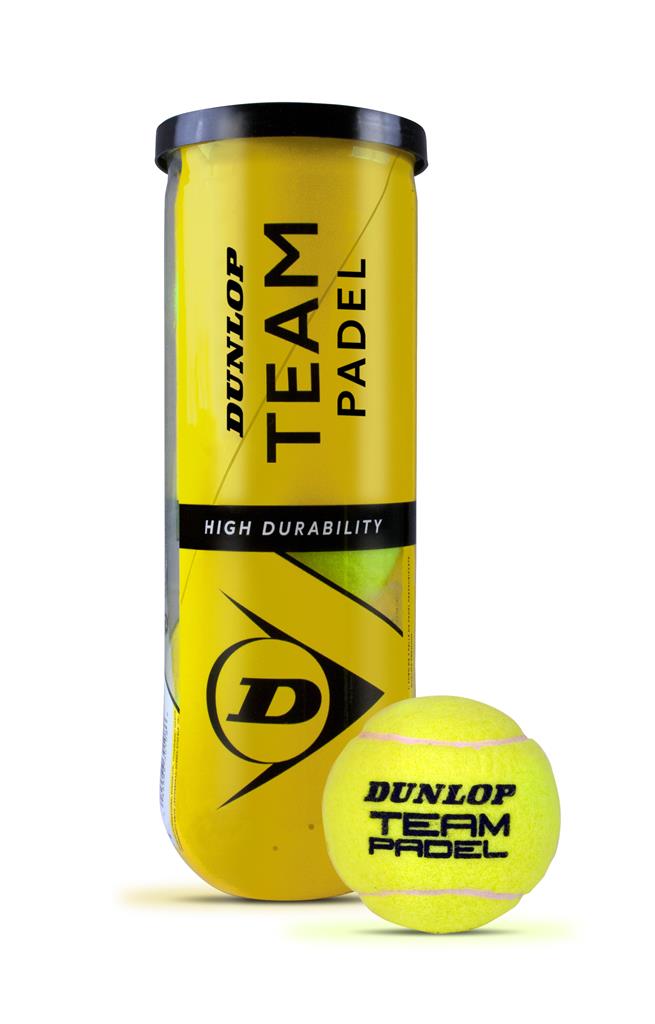 Dunlop Team Padel Balls - 3 Ball Tube