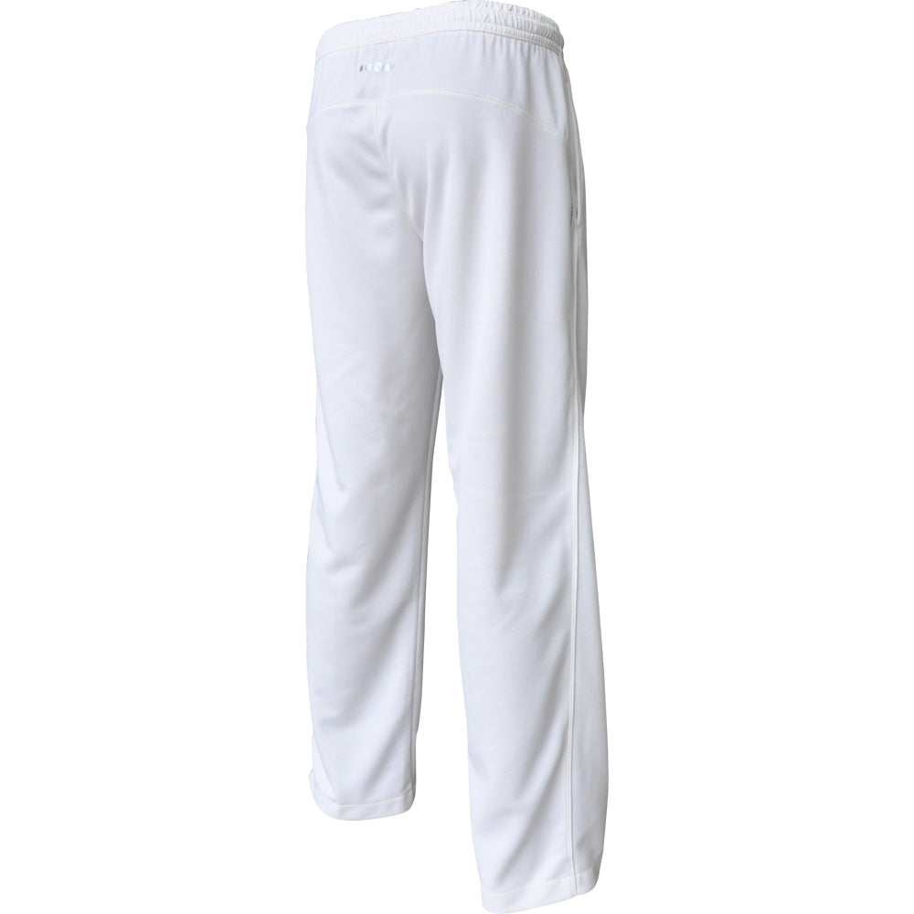 Back view of Kookaburra Pro Players Trousers Senior with stretch fabric and elastic waistband for comfort and mobility, by Kookaburra. Displayed on a plain white background.