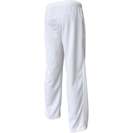 Back view of Kookaburra Pro Players Trousers Senior with stretch fabric and elastic waistband for comfort and mobility, by Kookaburra. Displayed on a plain white background.