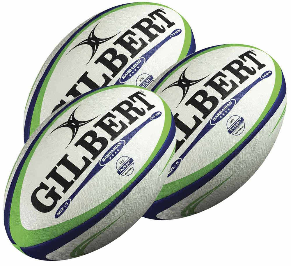 Gilbert Barbarian 2.0 Match Rugby Balls - 3 Ball Pack