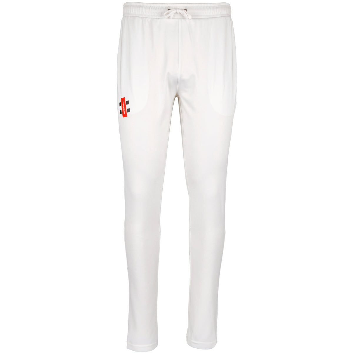 The Gray Nicolls Pro Performance Cricket Trousers offer a white design with the brand logo and advanced moisture management for superior on-field comfort.