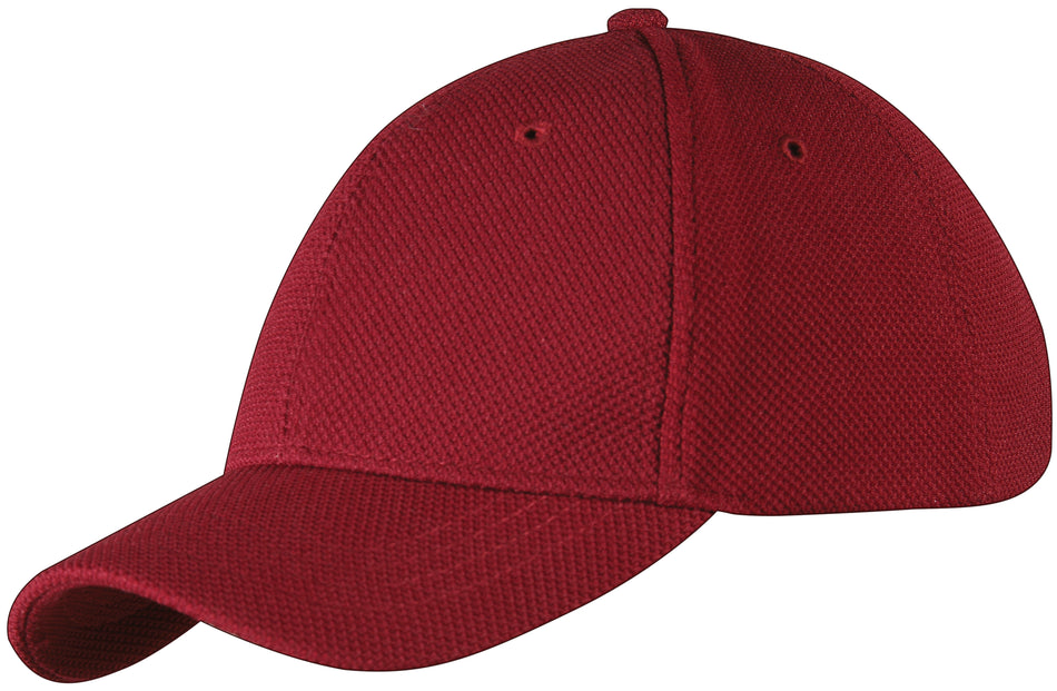 The Gray Nicolls Penallt & Redbrook CC Cricket Cap features a plain maroon design with a curved brim and textured fabric, shown against a white background.