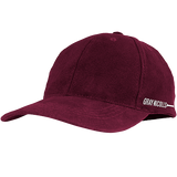 The Gray Nicolls Pro Fit Cap features a maroon color, curved brim, and white "GRAY-NICOLLS" text on the side. Ideal as an adult cricket or sports cap, it offers everyday comfort and style. Set against a light background.
