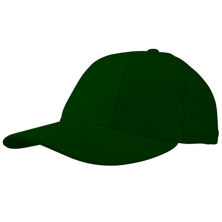 The Gray Nicolls Melton County Cap is a traditional bottle green baseball cap with a curved brim, shown at an angle against a white background. Senior size fit.