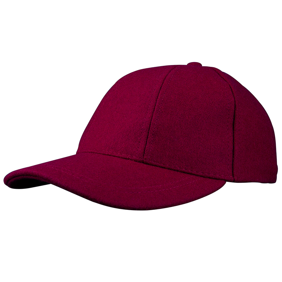 The Gray Nicolls Penallt & Redbrook CC Melton County Cap is a classic maroon baseball cap with a curved brim, shown on a white background. Available in senior size for comfortable fit.
