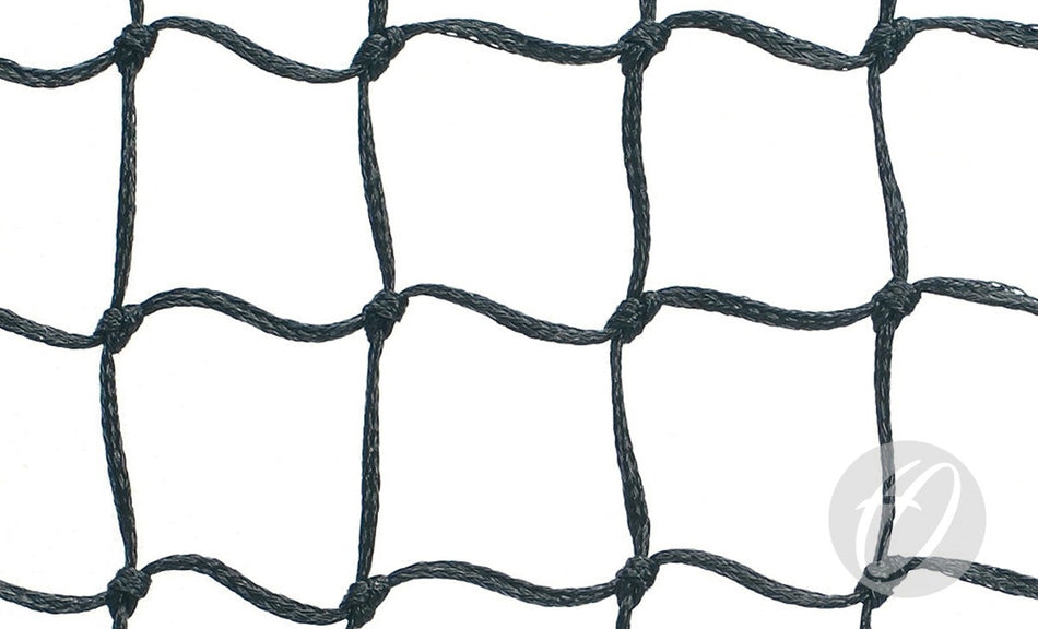A close-up of Harrod Sport's Braided Cricket Roof Netting - 3mm, crafted from UV resistant polypropylene and designed for durable roof netting applications.