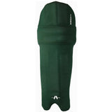 The Gray Nicolls Cricket Batting Clads are green, full-length covers with fitted contours and white branding near the top and bottom, designed like colored batting pad covers for both style and protection.