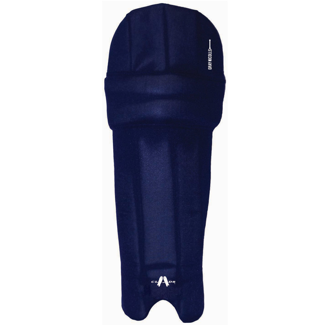 The Gray Nicolls Cricket Batting Clads are dark blue padded liners with a long, narrow shape and stitching details, similar to cycling chamois liners, designed for comfort and protection over your batting pads.