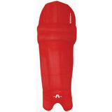 A bright red, elongated Gray Nicolls Cricket Batting Clads with a pillow section at the top and two separated foot sections at the bottom. The brand logo and some text appear near the corner.