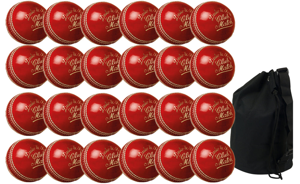 Dukes Club Match Senior Red 24 Pack With Ball Bag