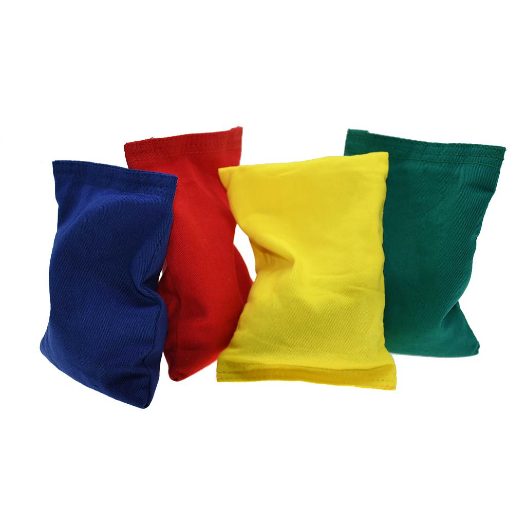 The Reydon Sports Essential Bean Bag in red is displayed upright on a white background, ideal for throwing and catching games or activities.