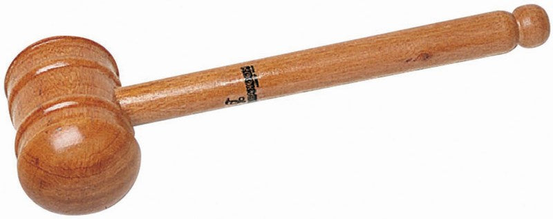 The KookaburraStandard Bat Mallet by Kookaburra features a round head and long handle, resembling a wooden mallet, and is shown lying on a white background.