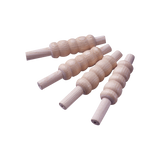 Four Kookaburra Pro Bails by Kookaburra, featuring premium quality construction, are arranged diagonally on a plain white background.