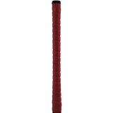 The Grays Cushion Grip by Grays is a textured, red cylindrical grip with ultra non-slip properties and a black band at the top, ideal for sporting equipment, pictured against a plain white background.