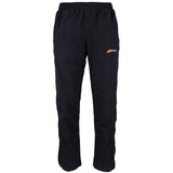 Grays Mens Glide Trousers by Grays, black athletic pants with an elastic waistband, side pockets, and a soft cotton jersey lining. Features the Grays logo on the left thigh and is shown against a white background.