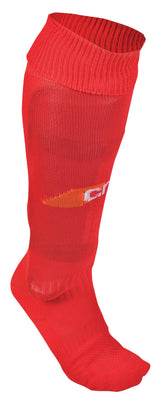 The Grays G550 Hockey Sock is a knee-high, ribbed red sock with subtle white and orange detailing. Breathable and stylish, this hockey sock delivers quality comfort for players seeking top performance from the Grays brand.