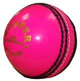 The Hunts County Bomber Ball, a pink cricket ball by Hunts County, is an ideal power-practice ball for focused training sessions.